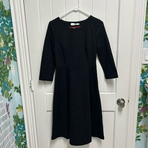 Boden Classic Black Midi Dress